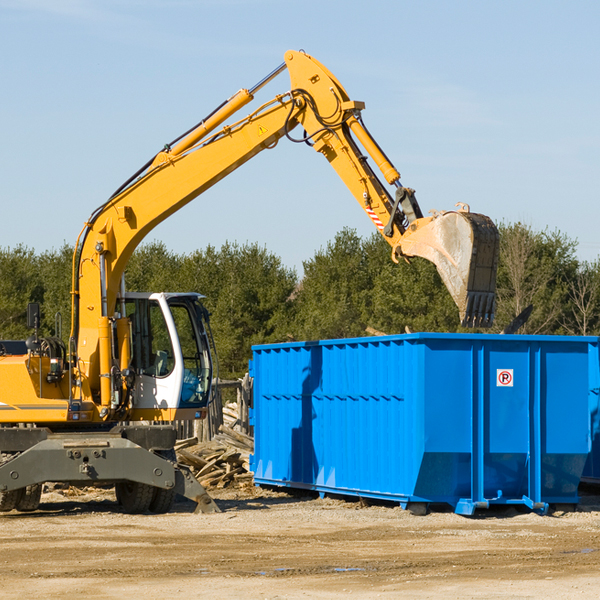 can i rent a residential dumpster for a construction project in Pine Valley